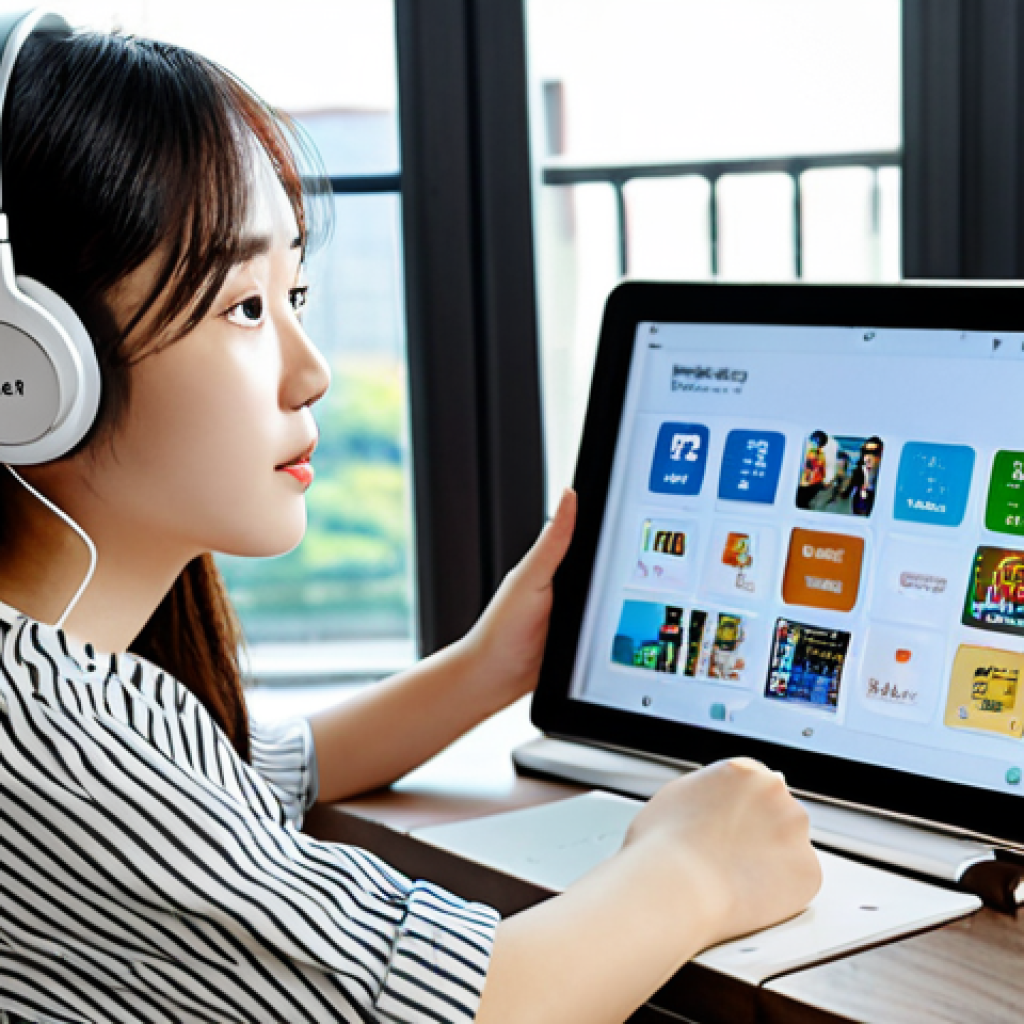 한글과 스마트 교육 - **Prompt 1: K-Pop & K-Drama Inspired Learning**
A young Polish woman, around 22-26 years old, si...