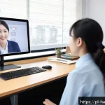 한글과 외국인의 발음 오류 - A detailed classroom scene showing a Polish adult language learner practicing Korean pronunciation w...